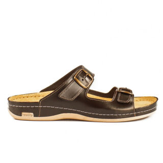 Анатомічні тапочки-сабо чоловічі Leon 702М коричневі