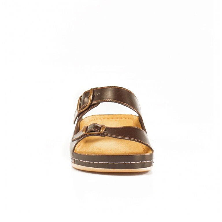 Анатомічні тапочки-сабо чоловічі Leon 702М коричневі