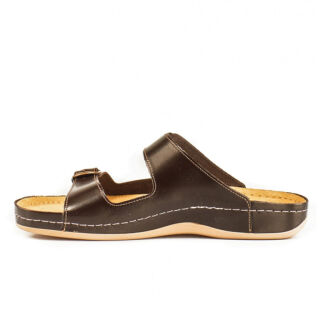 Анатомічні тапочки-сабо чоловічі Leon 702М коричневі