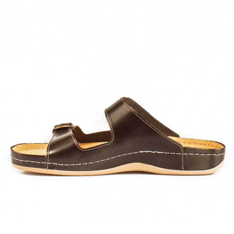 Анатомічні тапочки-сабо чоловічі Leon 702М коричневі