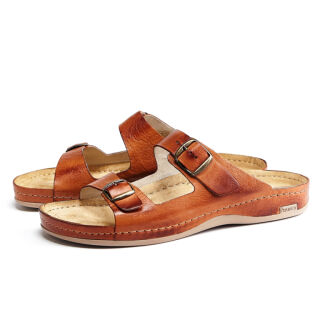 Анатомічні тапочки-сабо чоловічі Leon 703М коричневі