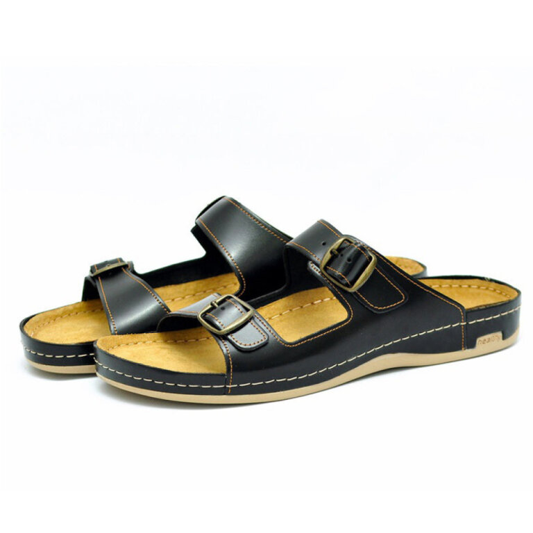 Анатомічні тапочки-сабо чоловічі Leon 703М чорні