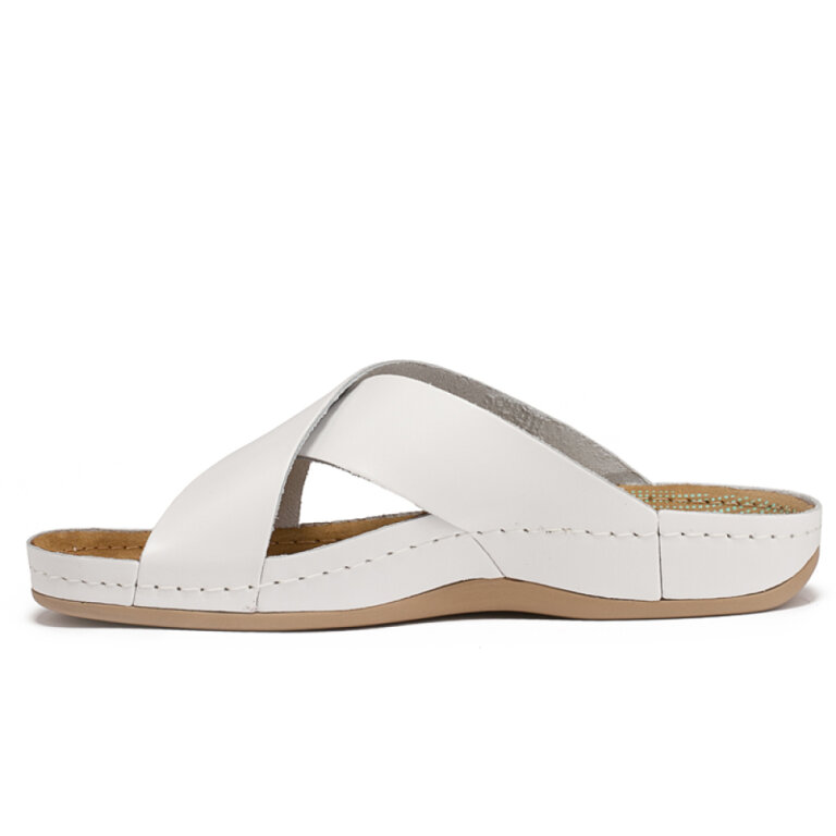 Анатомічні тапочки-сабо чоловічі Leon 705М білі