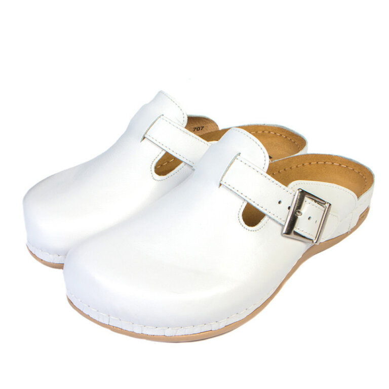 Анатомічні тапочки-сабо чоловічі Leon 707М білі