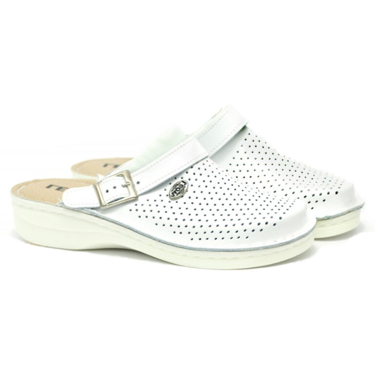 Анатомічні тапочки-сабо чоловічі Leon V202М білі