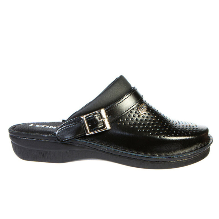 Анатомічні тапочки-сабо чоловічі Leon V202М чорні