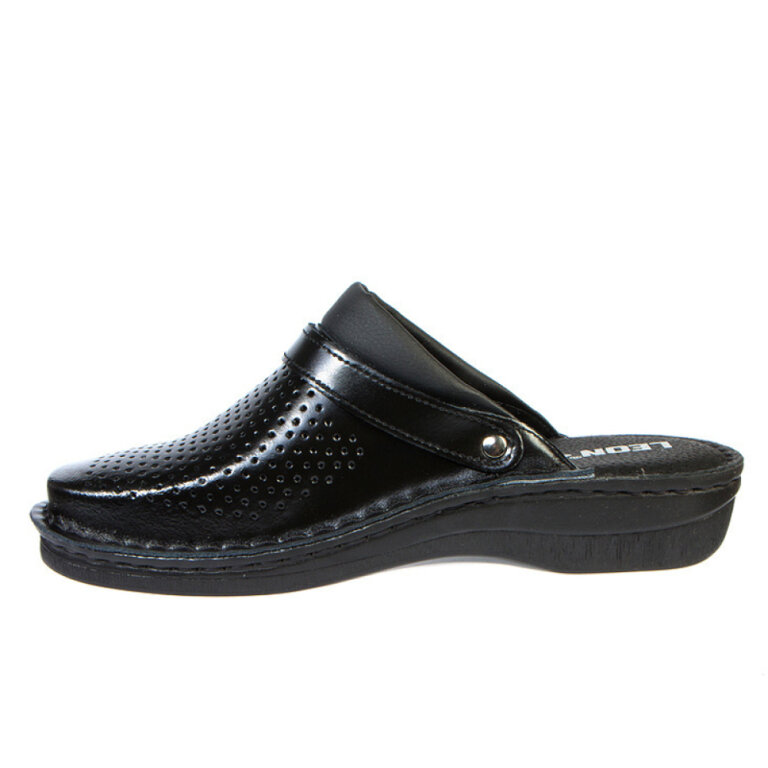 Анатомічні тапочки-сабо чоловічі Leon V202М чорні