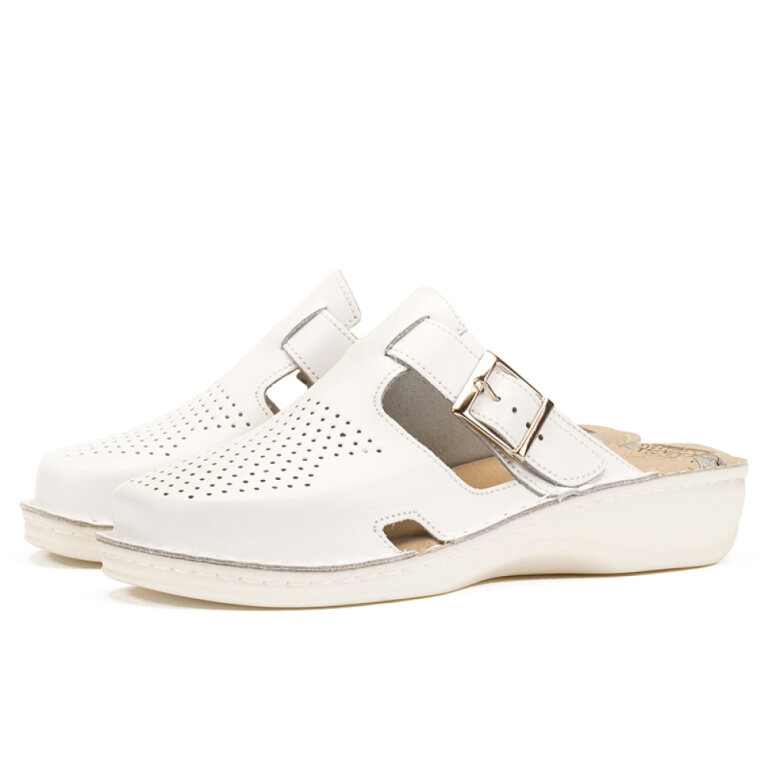 Анатомічні тапочки-сабо чоловічі Leon V270М білі