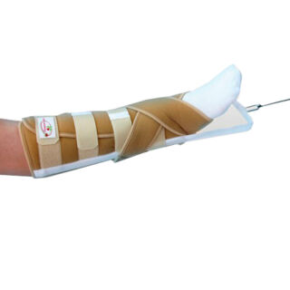 Бандаж для ноги з ребрами жорсткості і додатковою фіксацією для безспіцевого витягнення Реабілітімед ДС-2