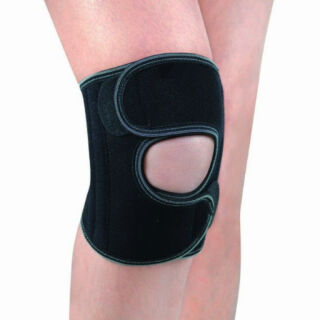 Короткий роз`ємний наколінник зі спіральними ребрами з бавовною Ortop ES-7A67