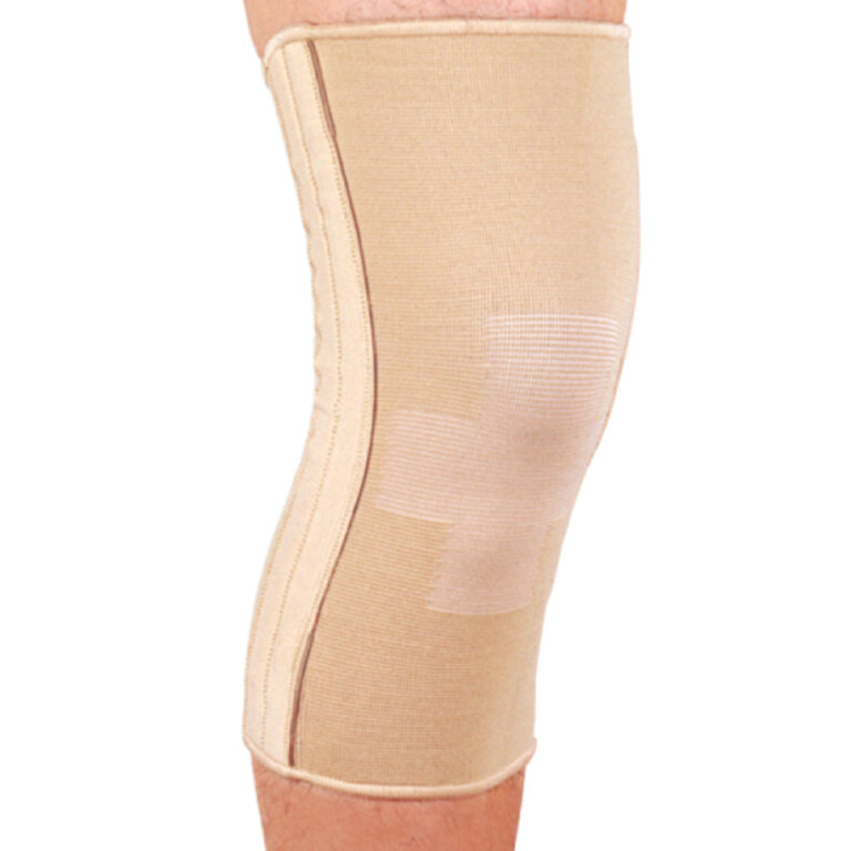 Бандаж еластичний на колінний суглоб зі спіральними ребрами Ortop ES-719