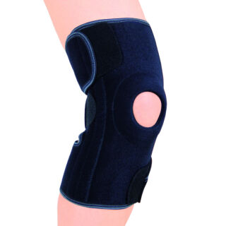 Роз'ємний наколінник з силіконовим кільцем і спіральними ребрами (з бавовною) Ortop ES-7A66