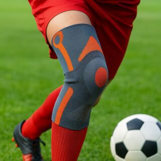 Бандаж на колено Thuasne 0355 при растяжении связок, при разрыве связок, при боли в колене, эластичный наколенник для коленного сустава