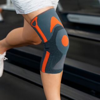 Бандаж на колено Thuasne 0355 при растяжении связок, при разрыве связок, при боли в колене, эластичный наколенник для коленного сустава