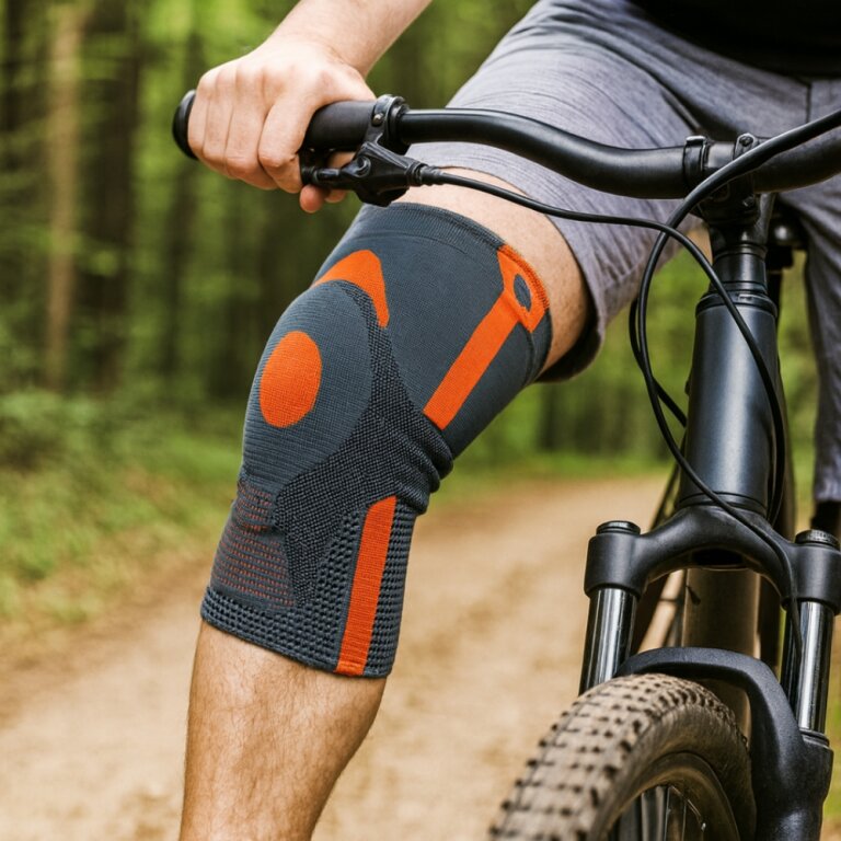 Бандаж на колено Thuasne 0355 при растяжении связок, при разрыве связок, при боли в колене, эластичный наколенник для коленного сустава