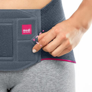 Бандаж для спини Medi Lumbamed basic з 4 ребрами жорсткості, для жінок