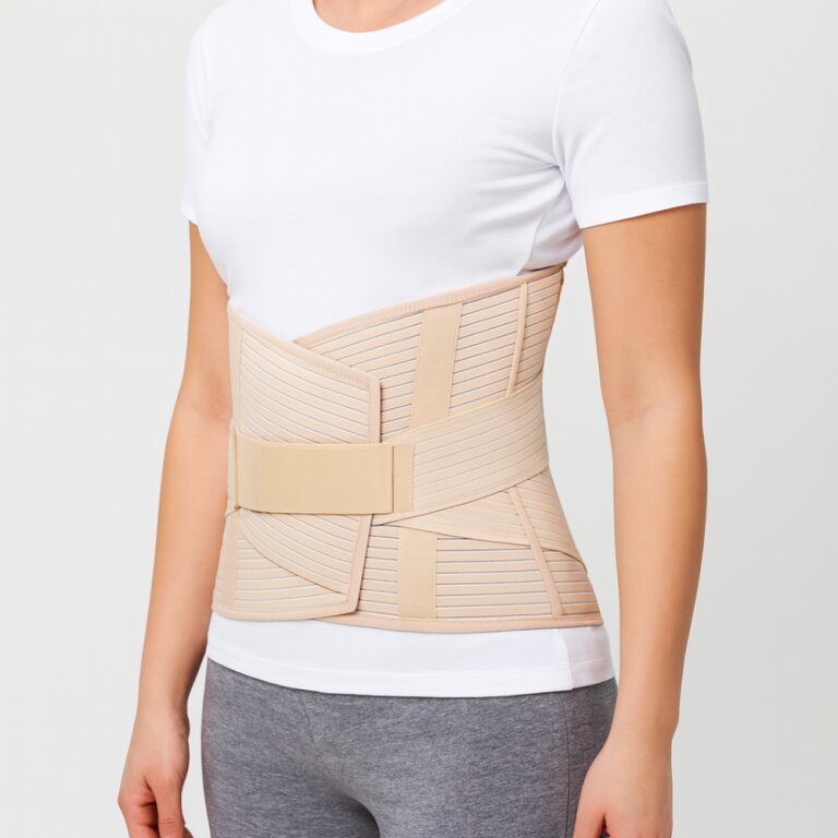 Бандаж для попереку Aurafix AO-80 з ременем, попереково-крижовий, 32 см