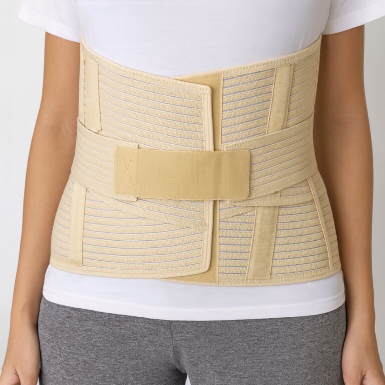 Бандаж для попереку Aurafix AO-80 з ременем, попереково-крижовий, 32 см