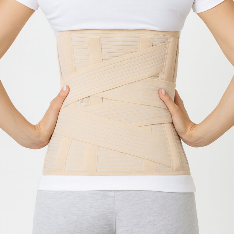 Бандаж для попереку Aurafix AO-80 з ременем, попереково-крижовий, 32 см