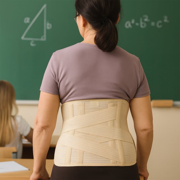 Бандаж для попереку Aurafix AO-80 з ременем, попереково-крижовий, 32 см