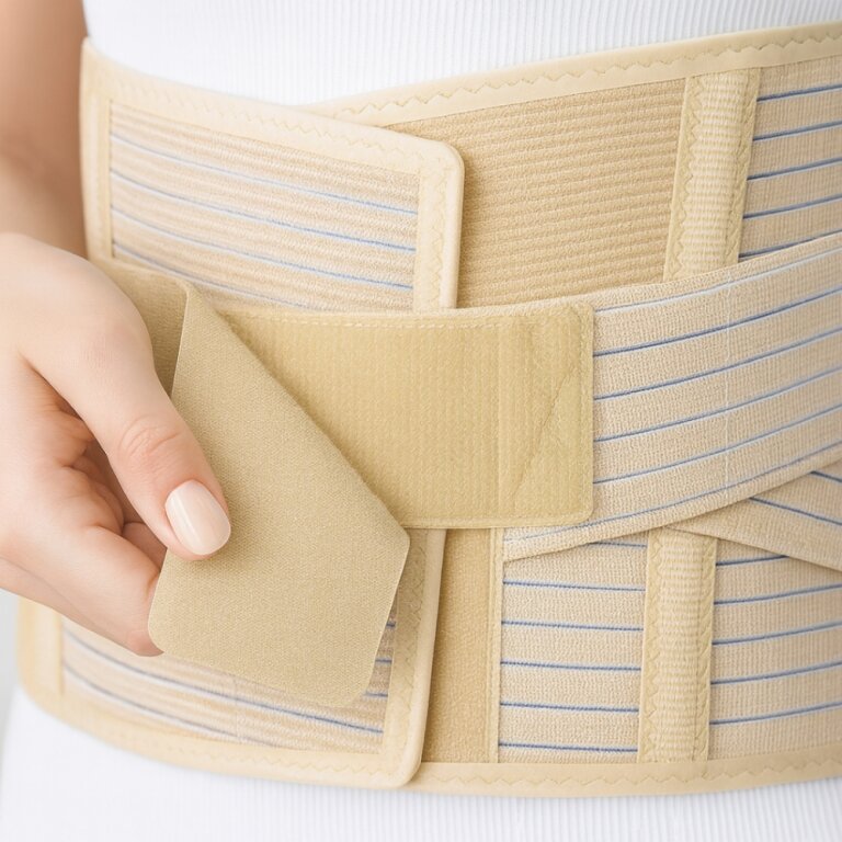 Бандаж для попереку Aurafix AO-80 з ременем, попереково-крижовий, 32 см