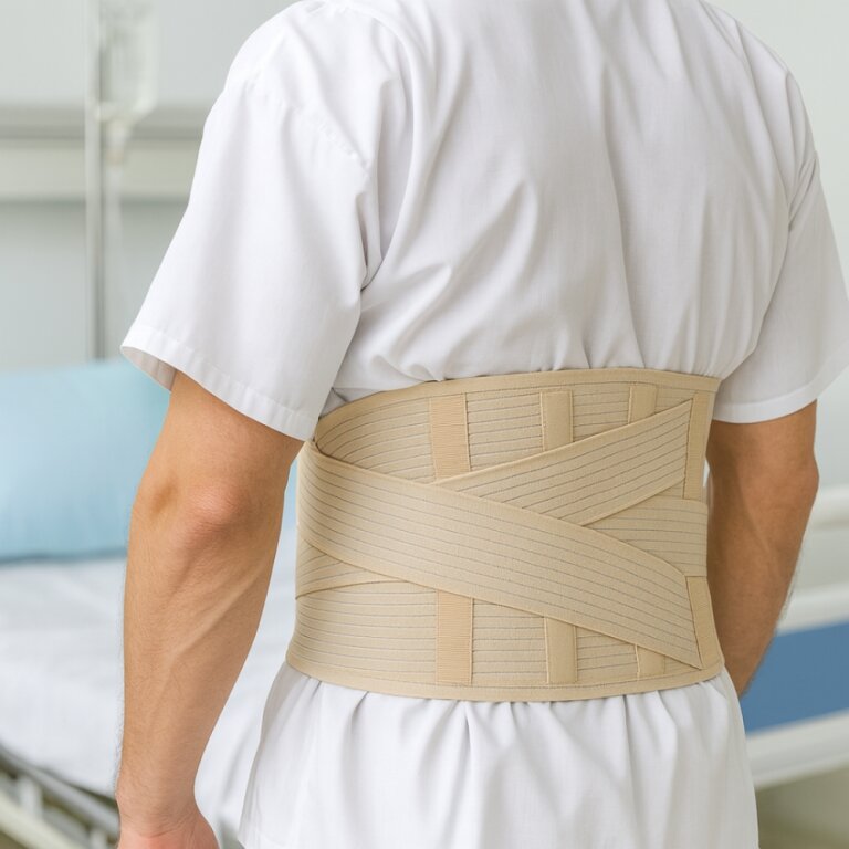 Ортопедический пояс для спины Aurafix AO-60 с ремнем, 26 см