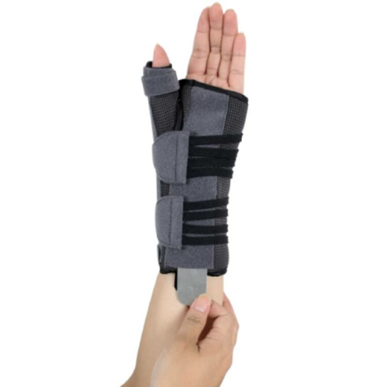 Бандаж для променево-зап'ясткового суглоба та суглобів великого пальця з анатомічними шинами Ortop EH-403 на ліву руку