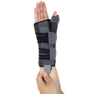 Бандаж для променево-зап'ясткового суглоба та суглобів великого пальця з анатомічними шинами Ortop EH-404 на праву руку