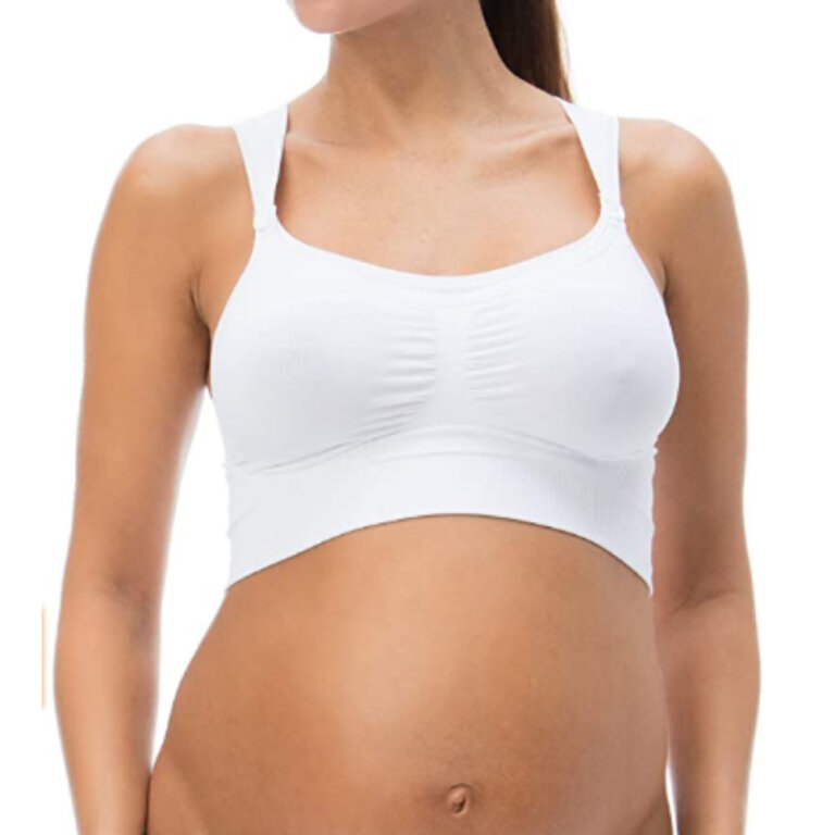 Безшовний бюстгальтер для годування з застібками на широких бретельках Relaxsan Maternity