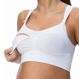 Безшовний бюстгальтер для годування з застібками на широких бретельках Relaxsan Maternity