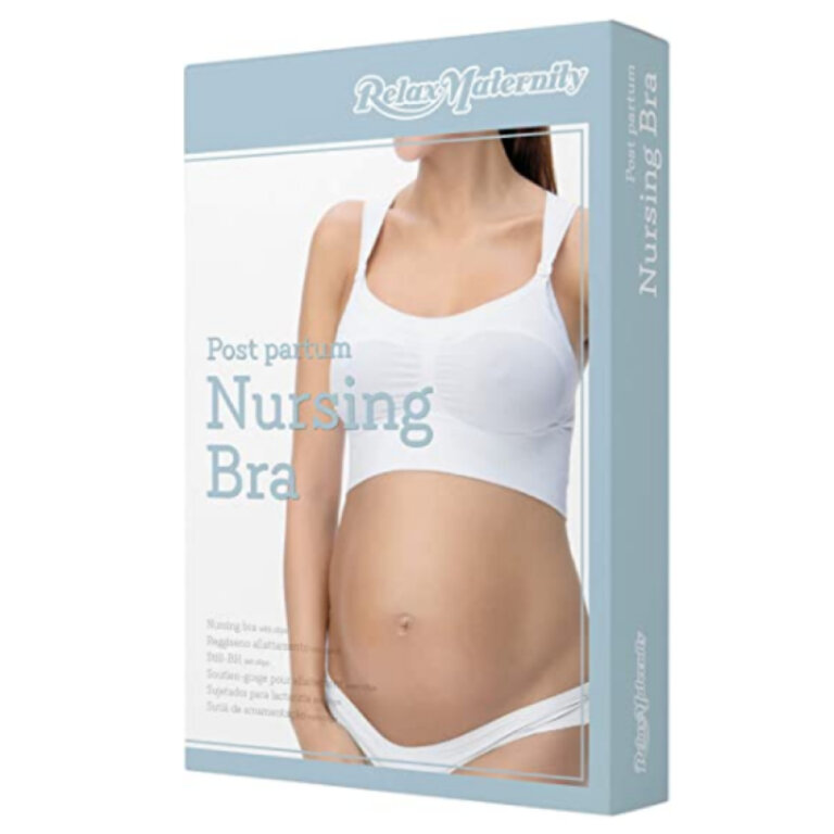 Безшовний бюстгальтер для годування з застібками на широких бретельках Relaxsan Maternity