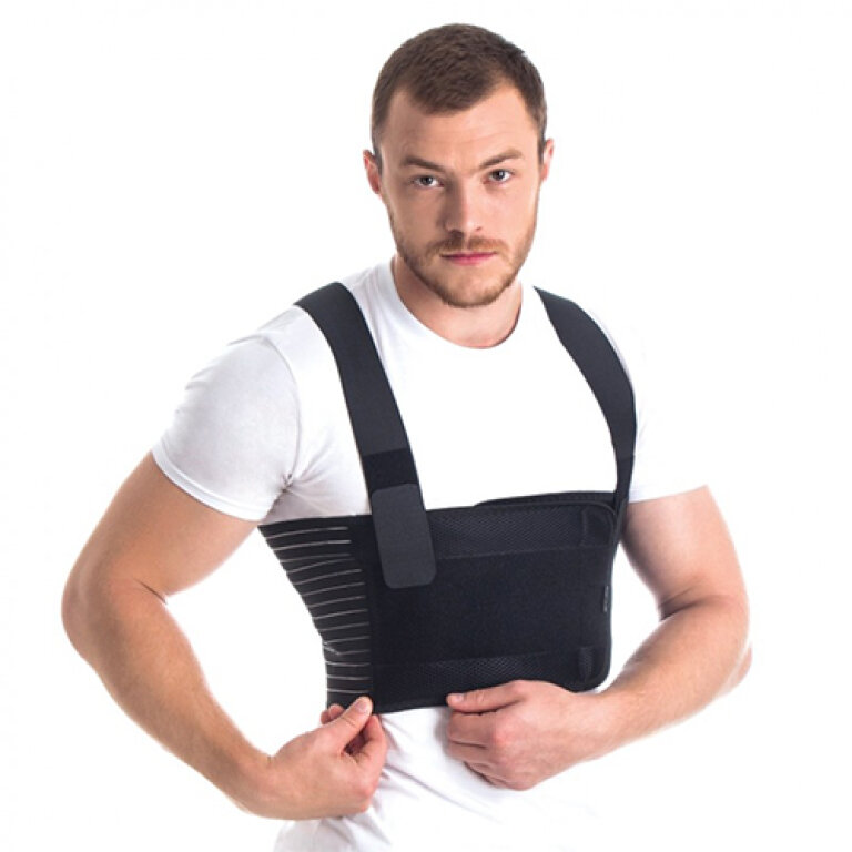 Бандаж для фіксації грудної клітини Торос-груп 155 чоловічий пористий