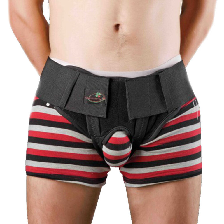 Бандаж грижовий паховий Реабілітімед ГР-3П щільний, чорний