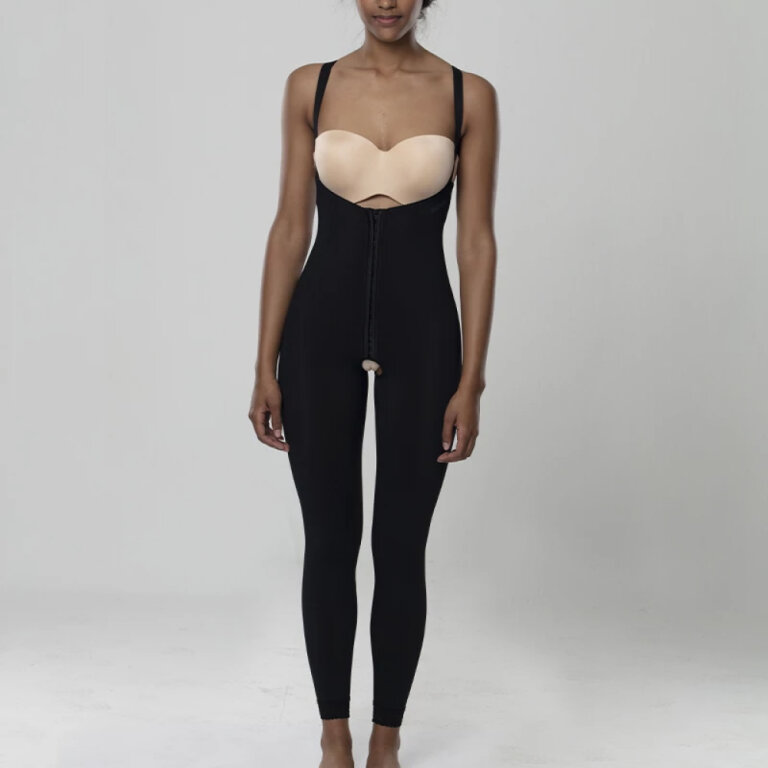 Компрессионные лосины после липосакции Aurafix LC-1560 высокие черные