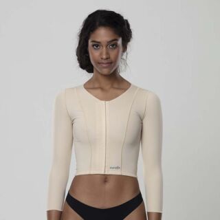 Компресійний топ Aurafix LC-1900 з довгими рукавами бежевий