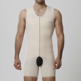 Компресійний боді для чоловіків Aurafix LC-1710 з шортами бежевий