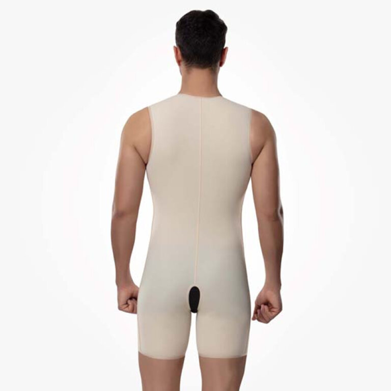 Компресійний боді для чоловіків Aurafix LC-1710 з шортами бежевий