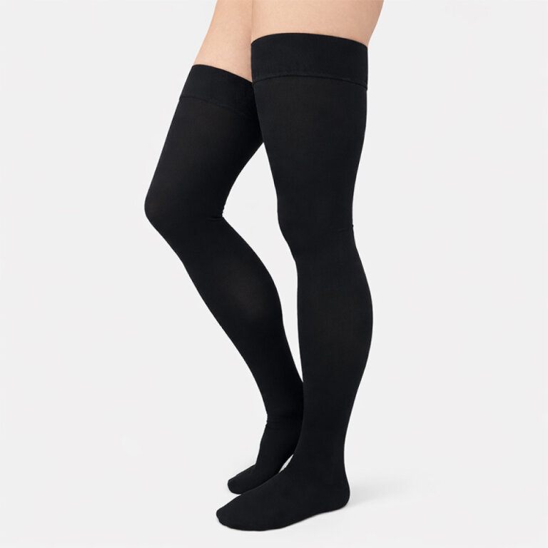 Компресійні панчохи Aurafix AV-109 з закритим носком 2 клас, чорні