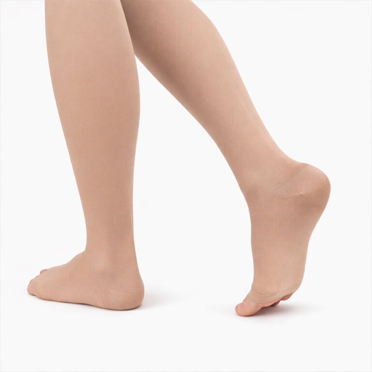 Компресійні панчохи Aurafix AV-113 відкритий носок, 3 клас, бежеві