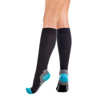 Гольфи антиварикозні компресійні для спорту Tiana 761 Tipo Coolmax, 18-21мм рт.ст., чорно-блакитний