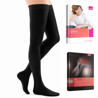 Компресійні панчохи на широке стегно Mediven Comfort 1 клас