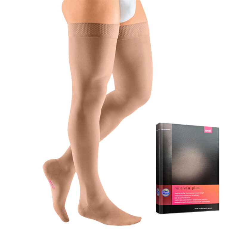 Компрессионные чулки на широкое бедро Mediven Plus 1 класс