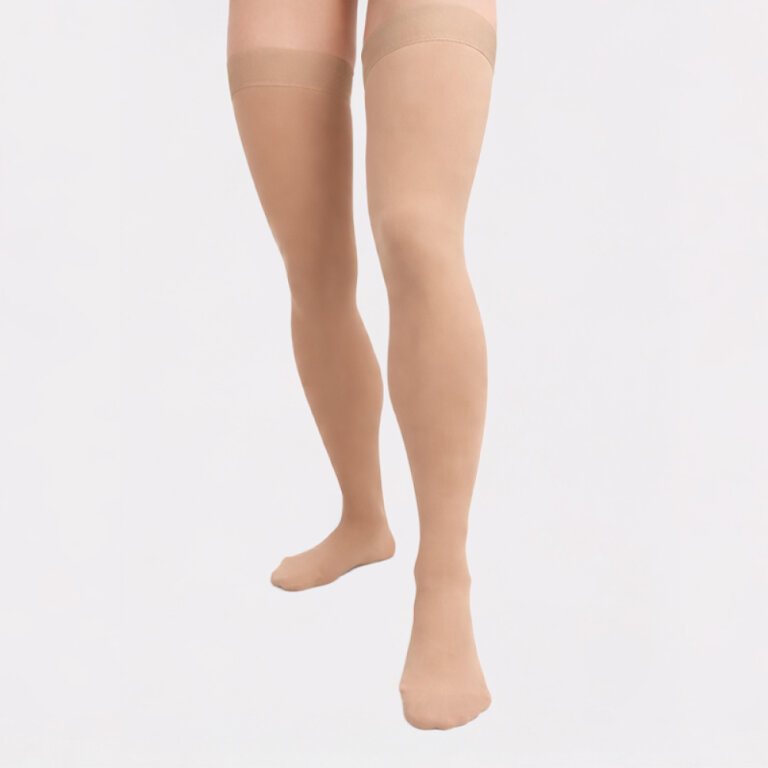 Панчохи антиварикозні Aurafix AV-109 з закритим носком 2 клас, бежеві