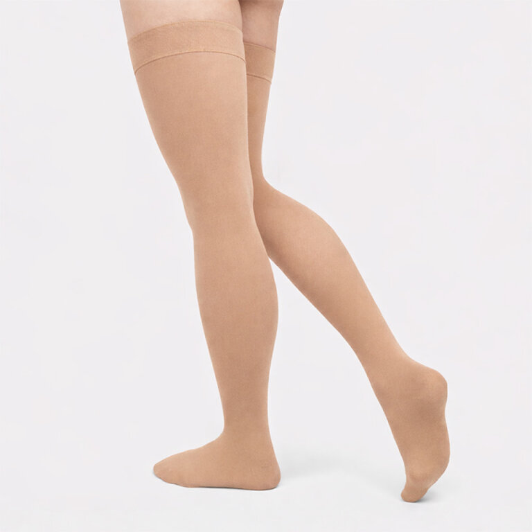 Панчохи антиварикозні Aurafix AV-109 з закритим носком 2 клас, бежеві