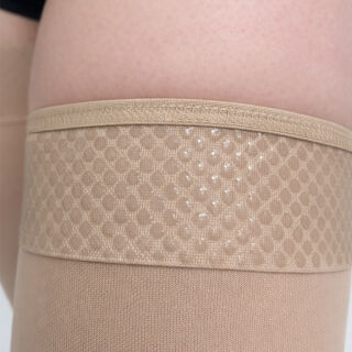 Панчохи антиварикозні Aurafix AV-109 з закритим носком 2 клас, бежеві