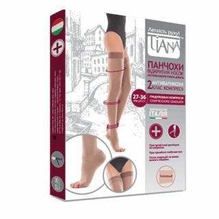 Панчохи з відкритим носком Tiana 2 клас компресії 27-36 мм рт.ст.