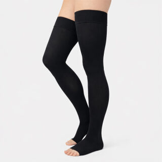 Панчохи антиварикозні Aurafix AV-108 з відкритим носком 2 клас, чорні