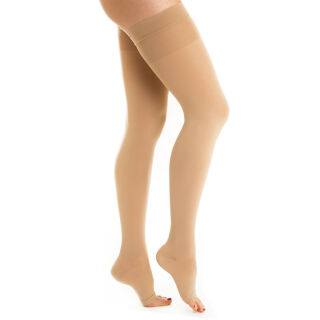 Панчохи Classic клас 2 з відкритим носком на силіконовій гумці (23-32 mmHg) Relaxsan Medicale