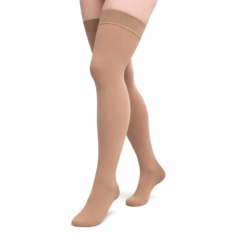 Панчохи компресійні 1 клас (18-21 mmHg) Venoflex Micro з закритим носком, карамельні, стандартні