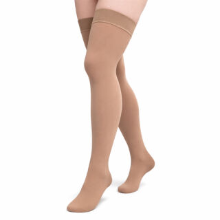 Панчохи компресійні 2 клас (23-32 mmHg) Venoflex Micro з закритим носком, карамельні, стандартні